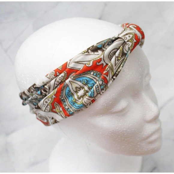 Unknown Accessories - Wide Vintage Headbands Knot Elastic Turban for Women Girls 1130 07